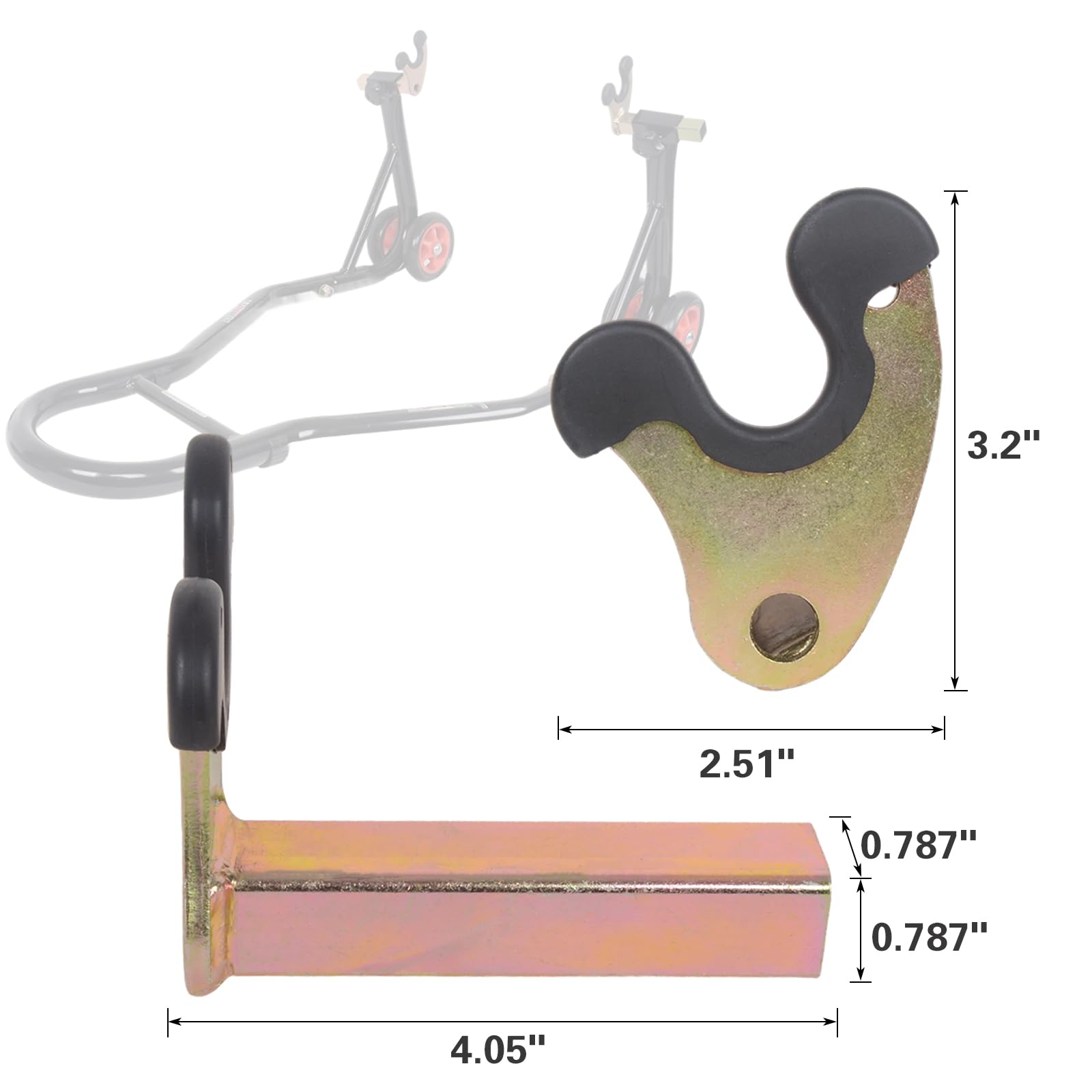 MOTO4U side profile of iron body demonstrating heavy-duty construction