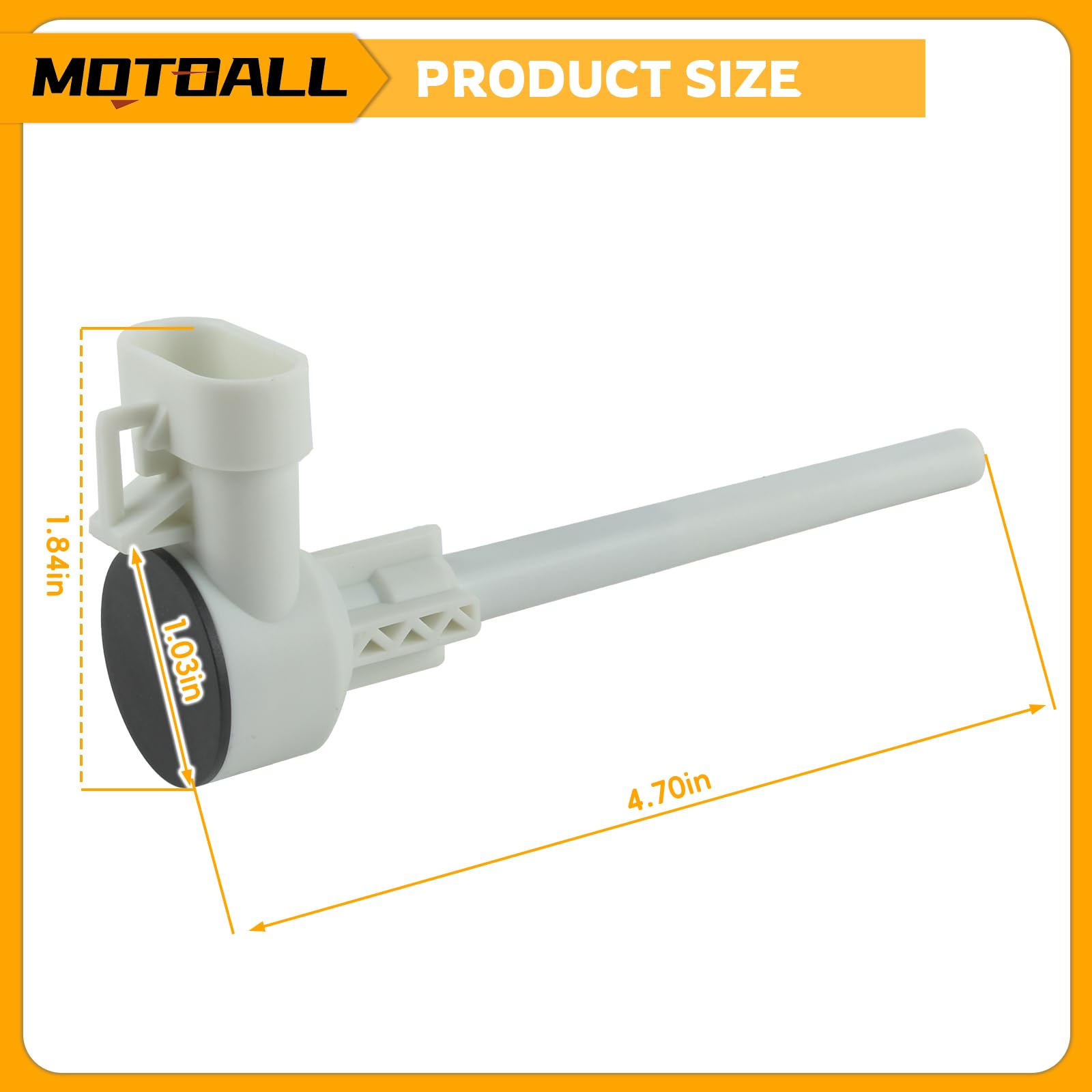 MOTOALL sensor threads and seal close-up ensuring leak-free installation benefit