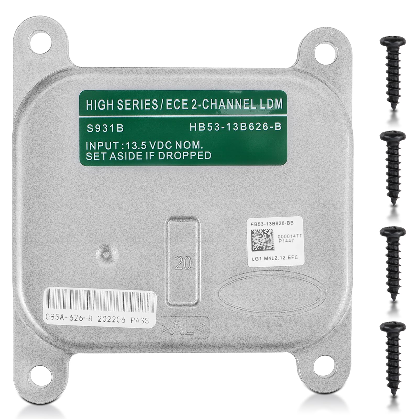 MOTOALL front module overview showing compact ballast for easy replacement