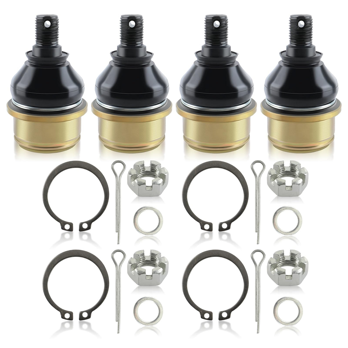 MOTOALL front packaging kit showing all replacement parts benefits fitment