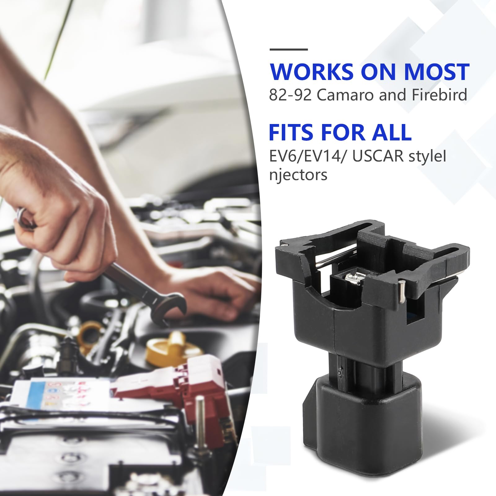 MOTOALL harness connection beside ruler to show size and scale benefit