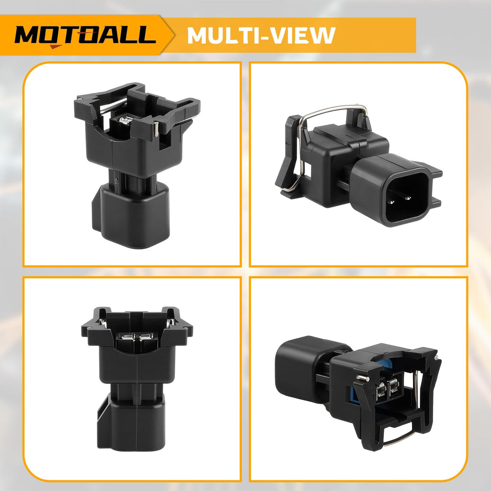 MOTOALL adapter installed on injector demonstrating straightforward use