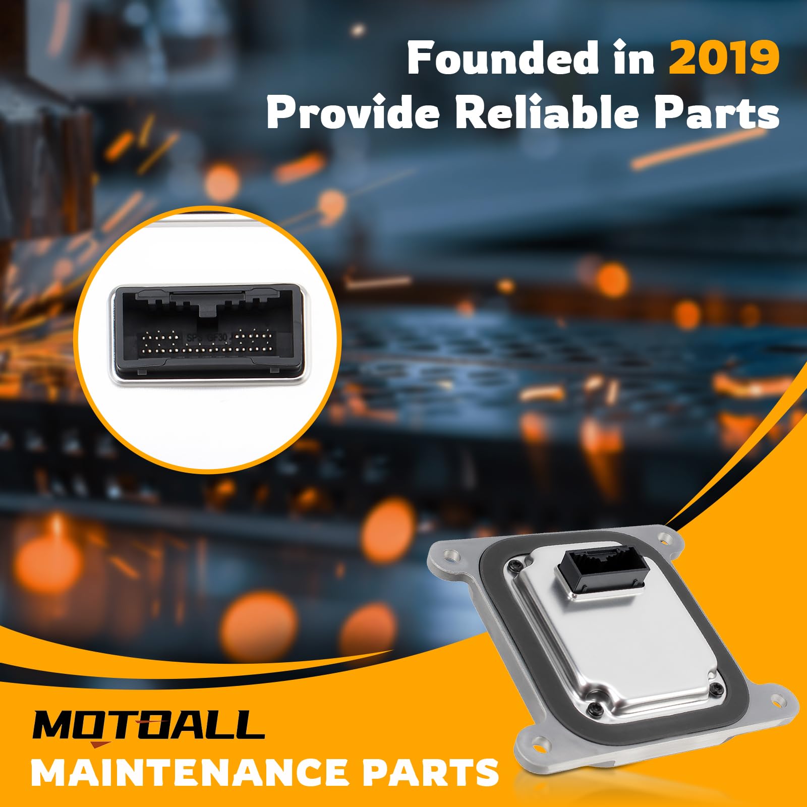MOTOALL packaging and included unit showing one headlight module