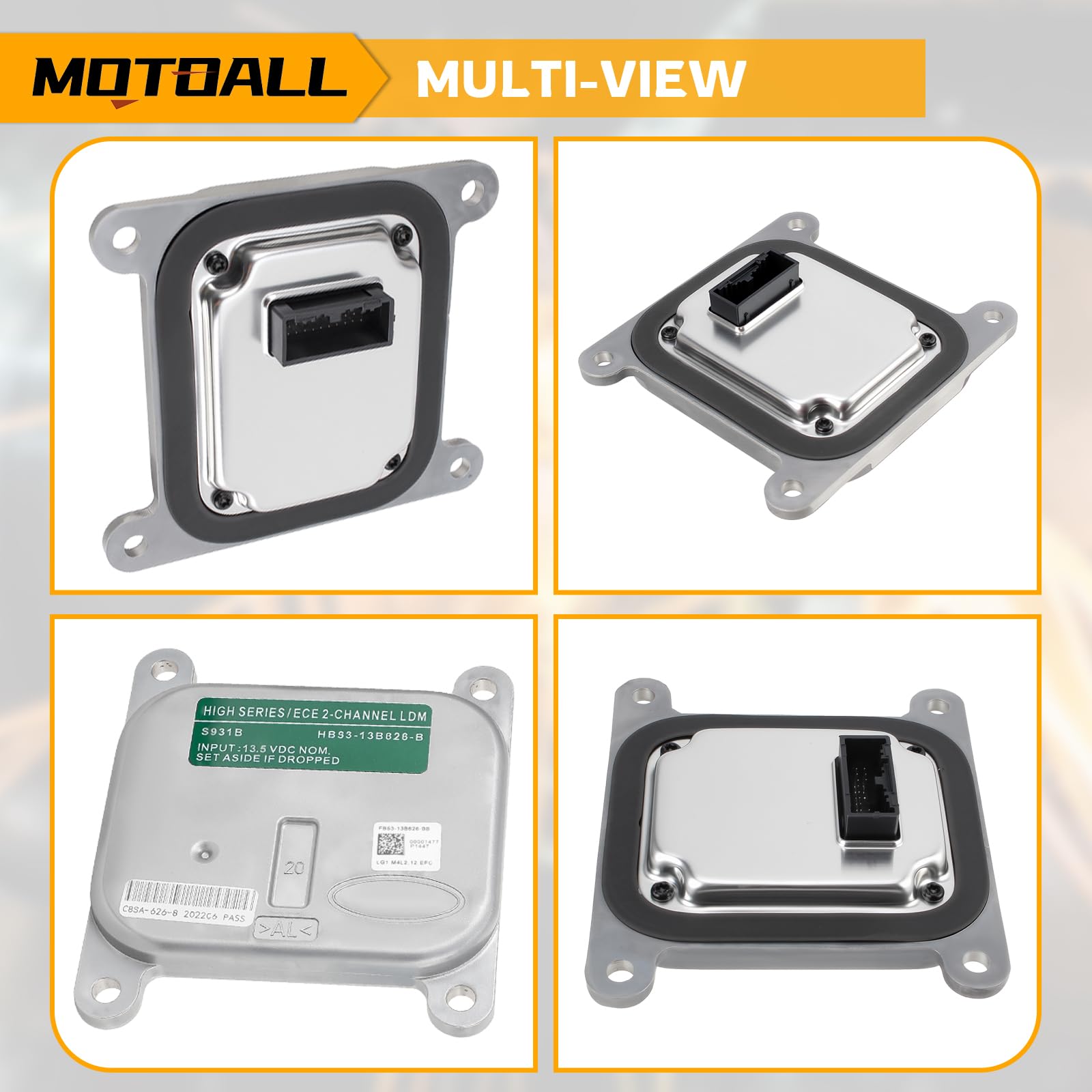 MOTOALL side profile and label for part identification and verification