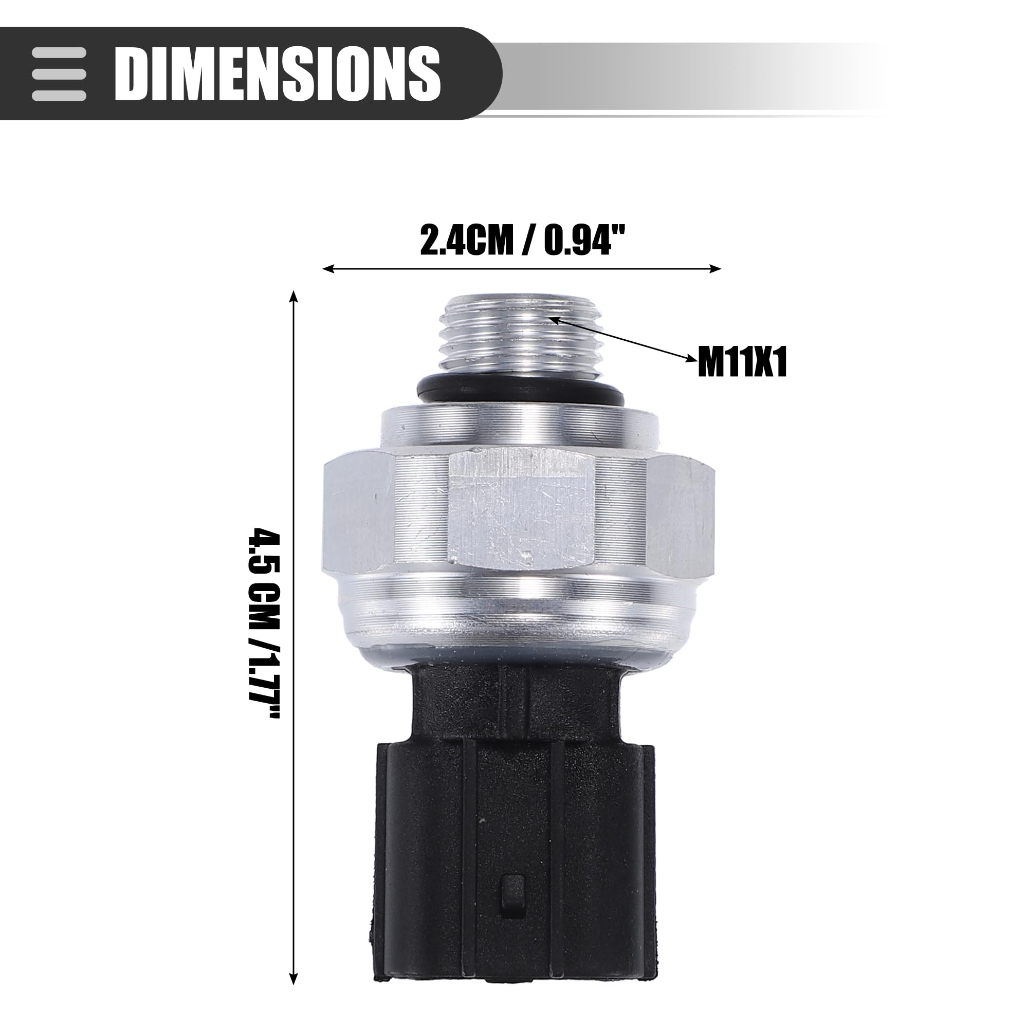 Motoforti sensor size and scale with ruler showing compact dimensions benefit easy handling