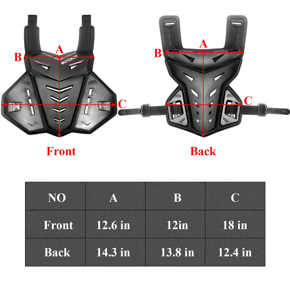 MOTOKER beside ruler size comparison illustrating adjustable fit advantage