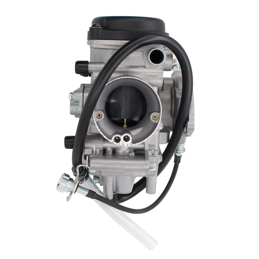 MOTOKU carburetor close-up of throttle linkage and fuel inlet for precise tuning