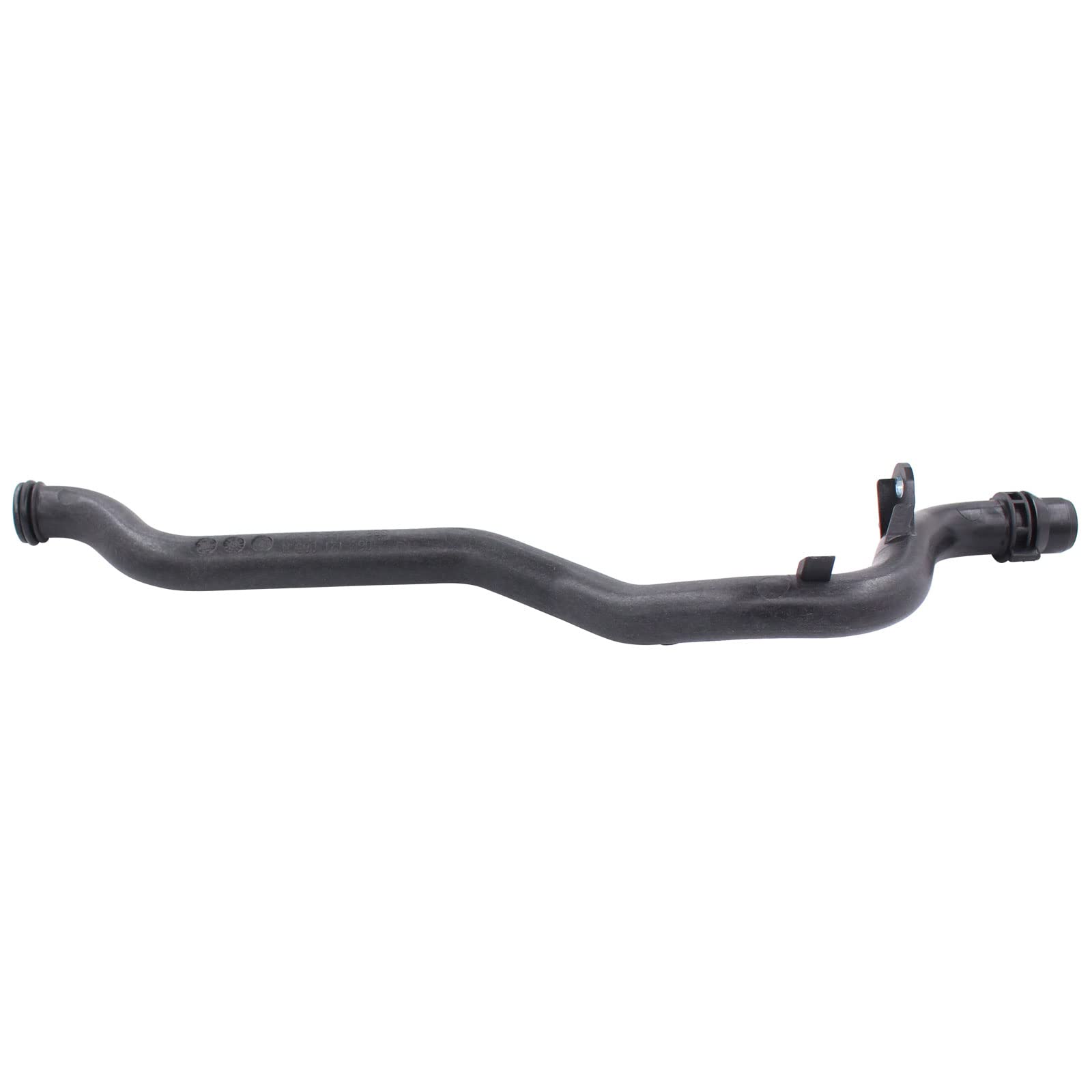 MOTOKU coolant pipe installed under hood demonstrating fitment benefit: factory-style replacement fit