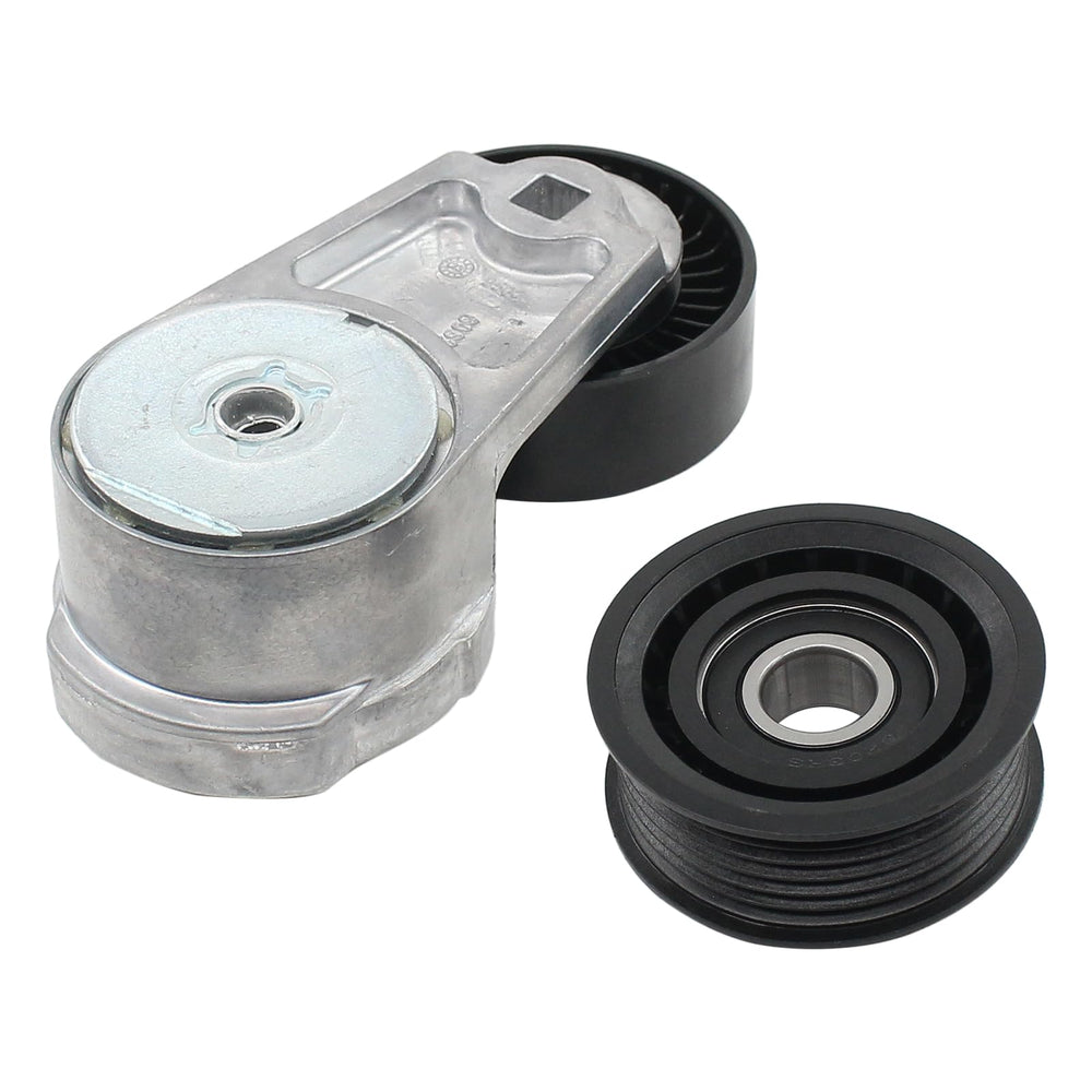 MOTOKU idler pulley close-up showing sealed bearing for long-lasting performance