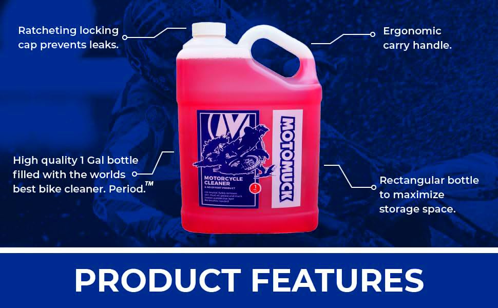 Motomuck cleaner texture close-up highlighting nano coating finish protection