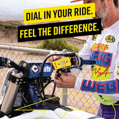 Motool Slacker mounted on handlebars demonstrating quick access and safer tuning