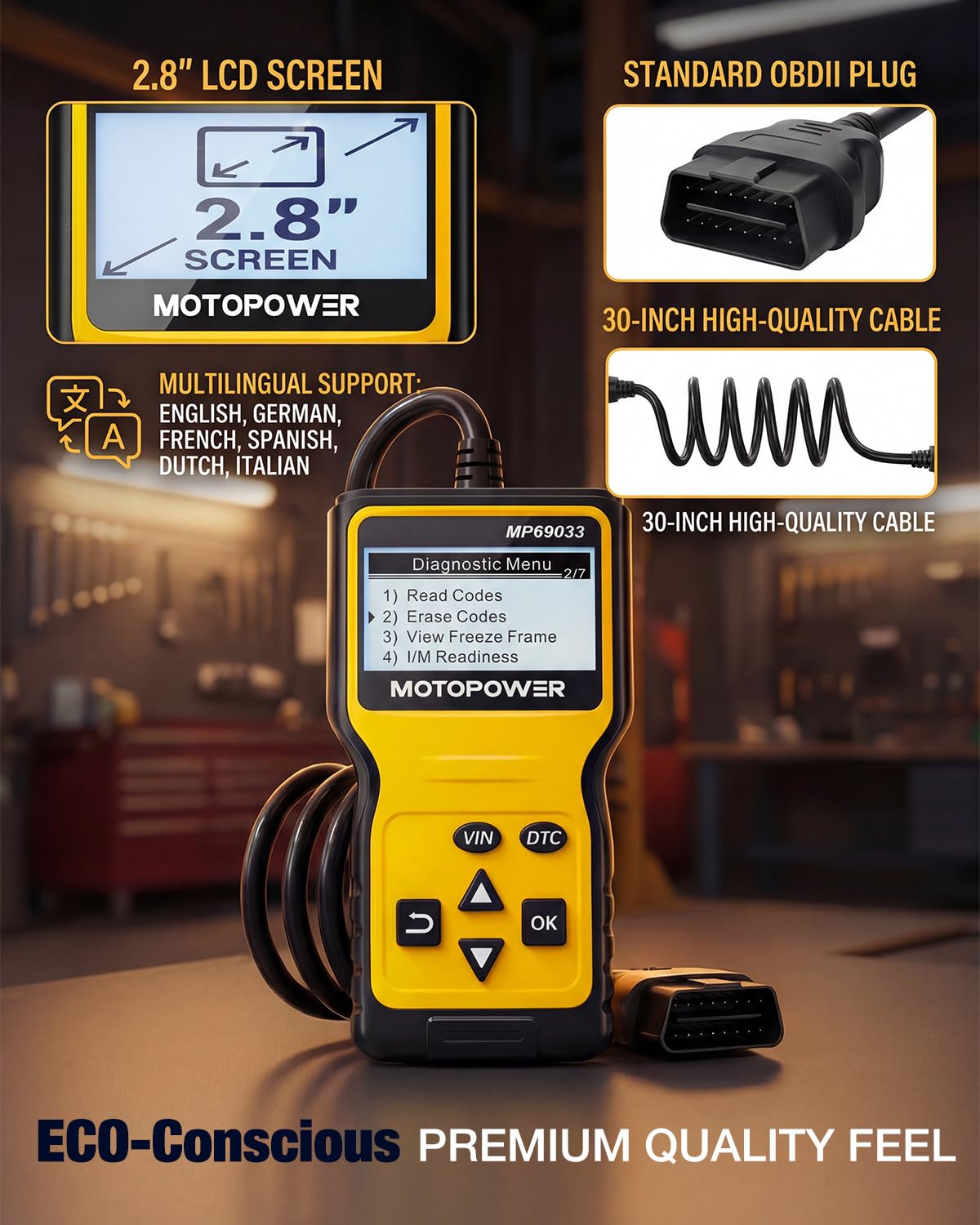 MOTOPOWER MP69033 retail box with instruction manual for easy setup