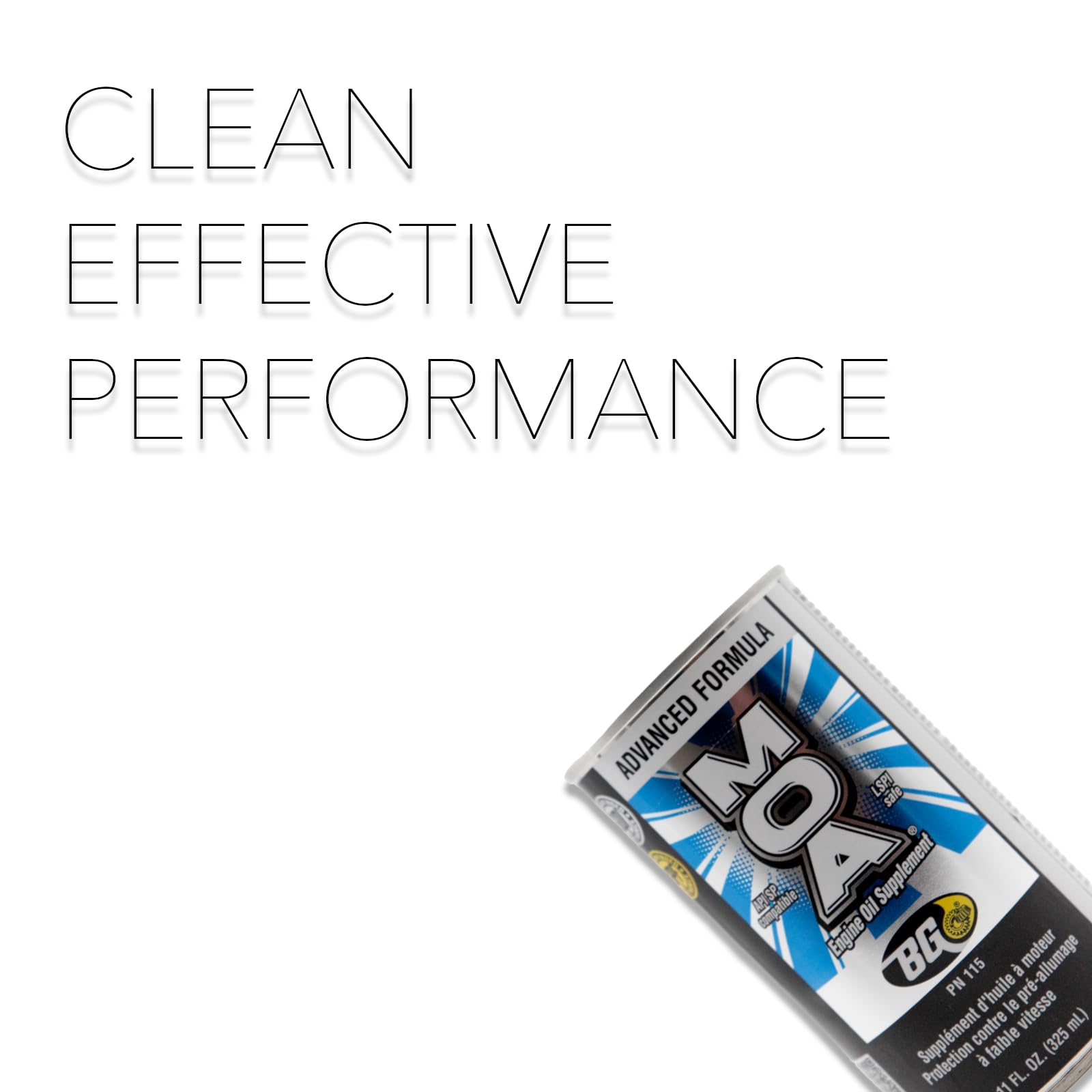 Motor God BG MOA label close-up highlighting product name and usage guidance for confident application