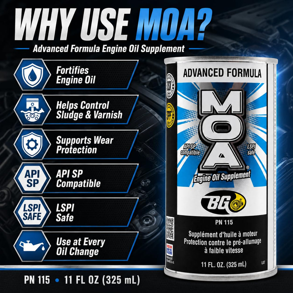 Motor God BG MOA can next to disposal instructions indicating proper post-use handling and safety