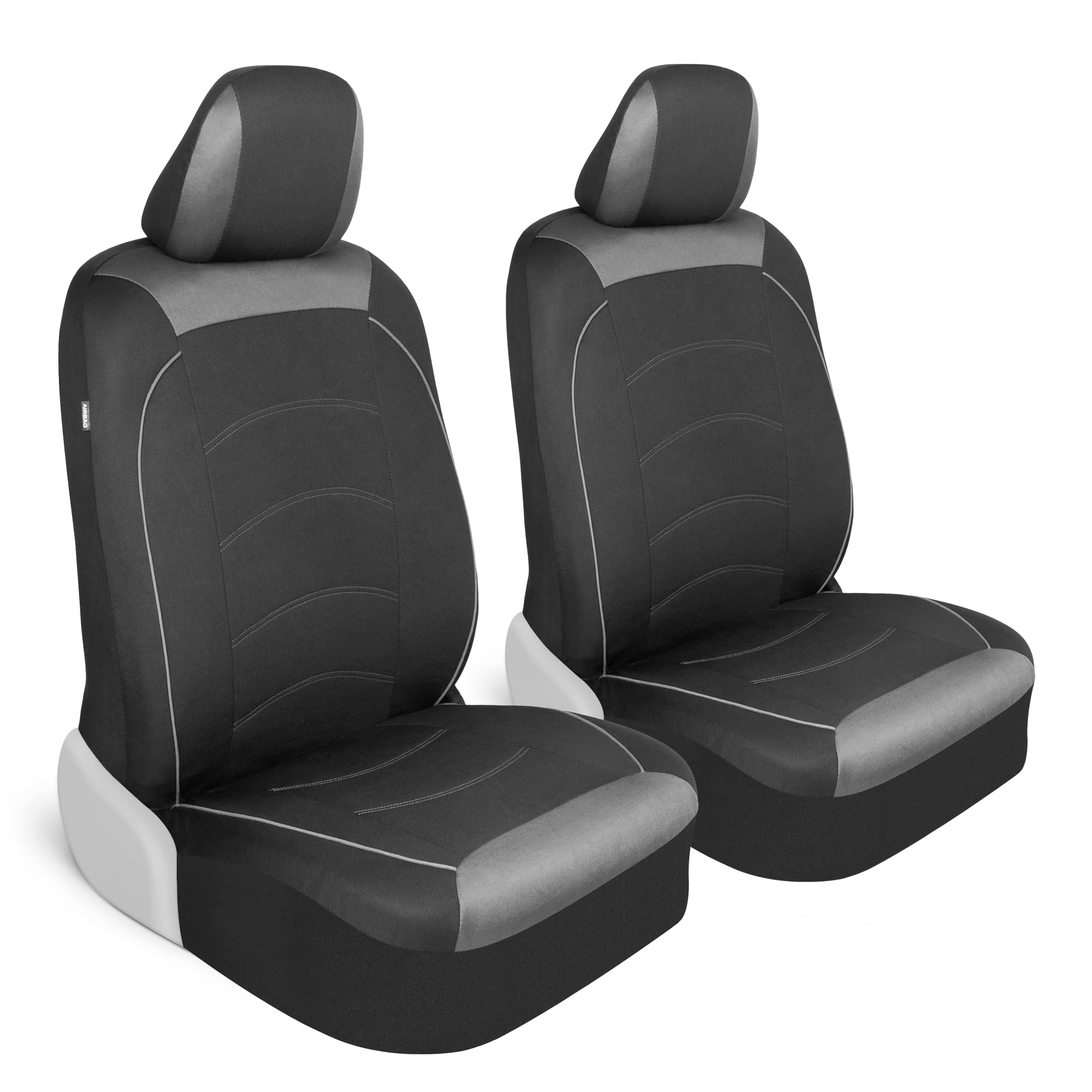 Motor Trend front view showing full coverage and neat fit, protects seats
