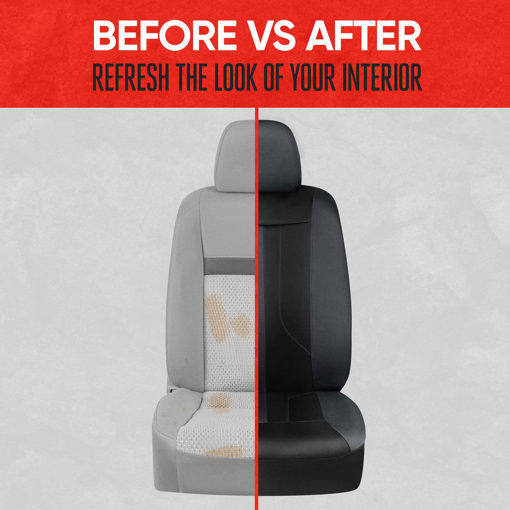 Motor Trend scale comparison showing cover fit and accurate seat coverage