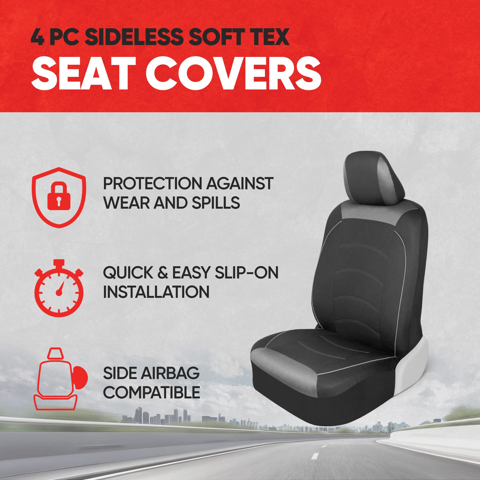 Motor Trend close-up of stitching and piping, durable stylish finish