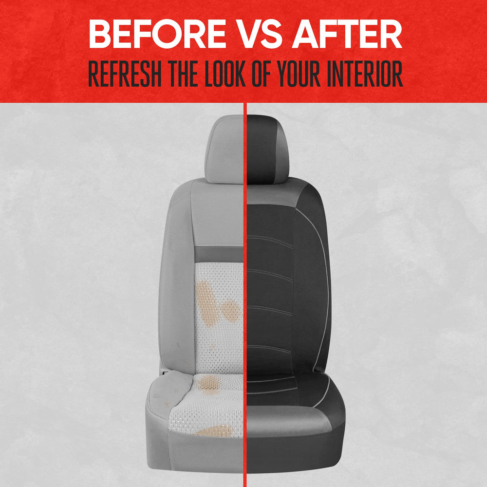 Motor Trend side profile showing snug fit on bucket seat, prevents slipping