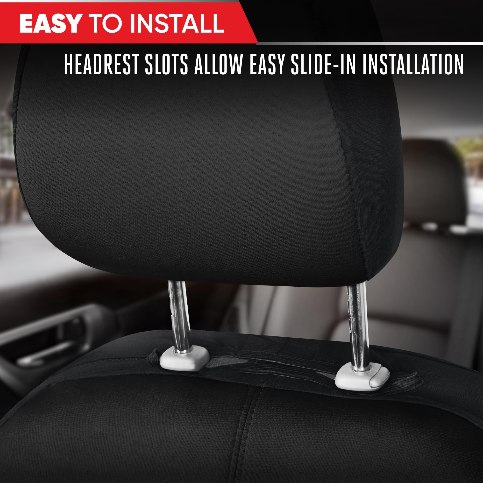 Motor Trend size comparison beside seat shows semi-universal fit