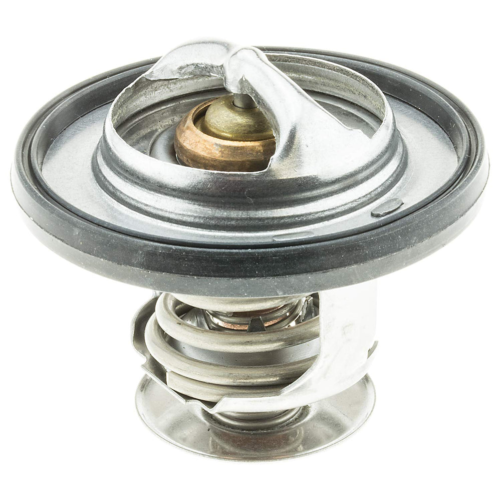 MotoRad thermostat front view showing compact design and improved fit