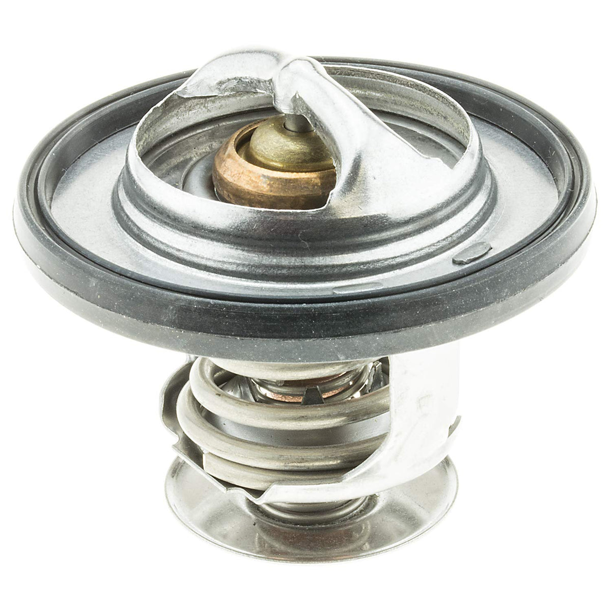MotoRad thermostat front view showing compact design and improved fit