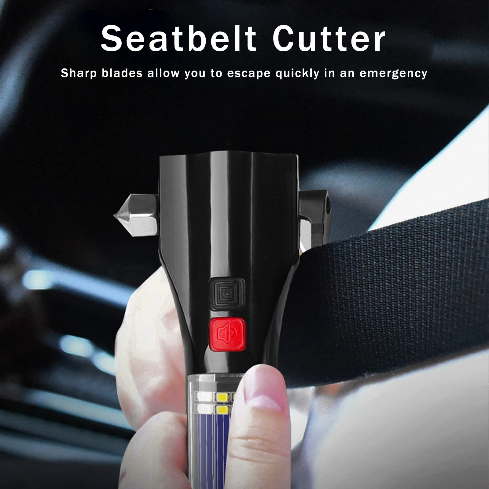 MOTORBUDDY LED flashlight in use to illuminate dark interiors and aid rescue