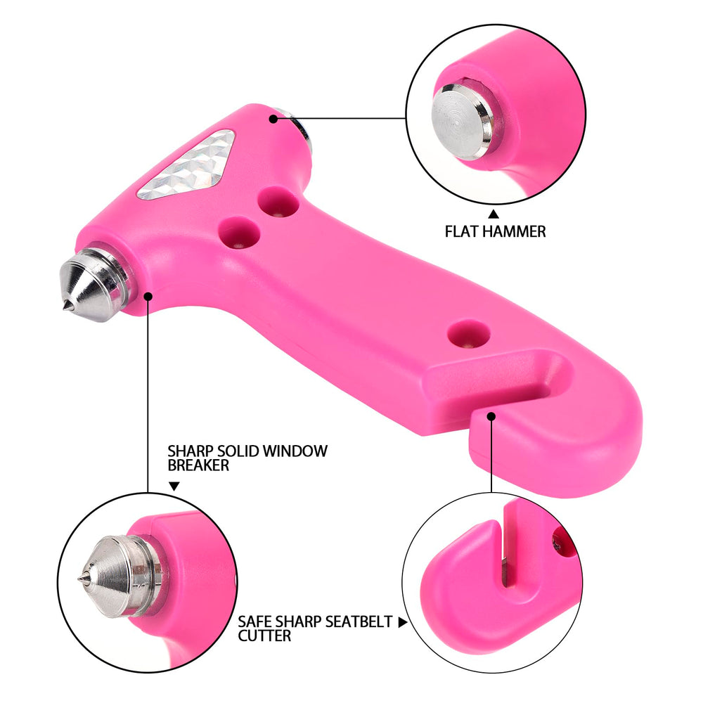 MOTORBUDDY recessed stainless seatbelt cutter close-up enabling fast, safe belt cutting