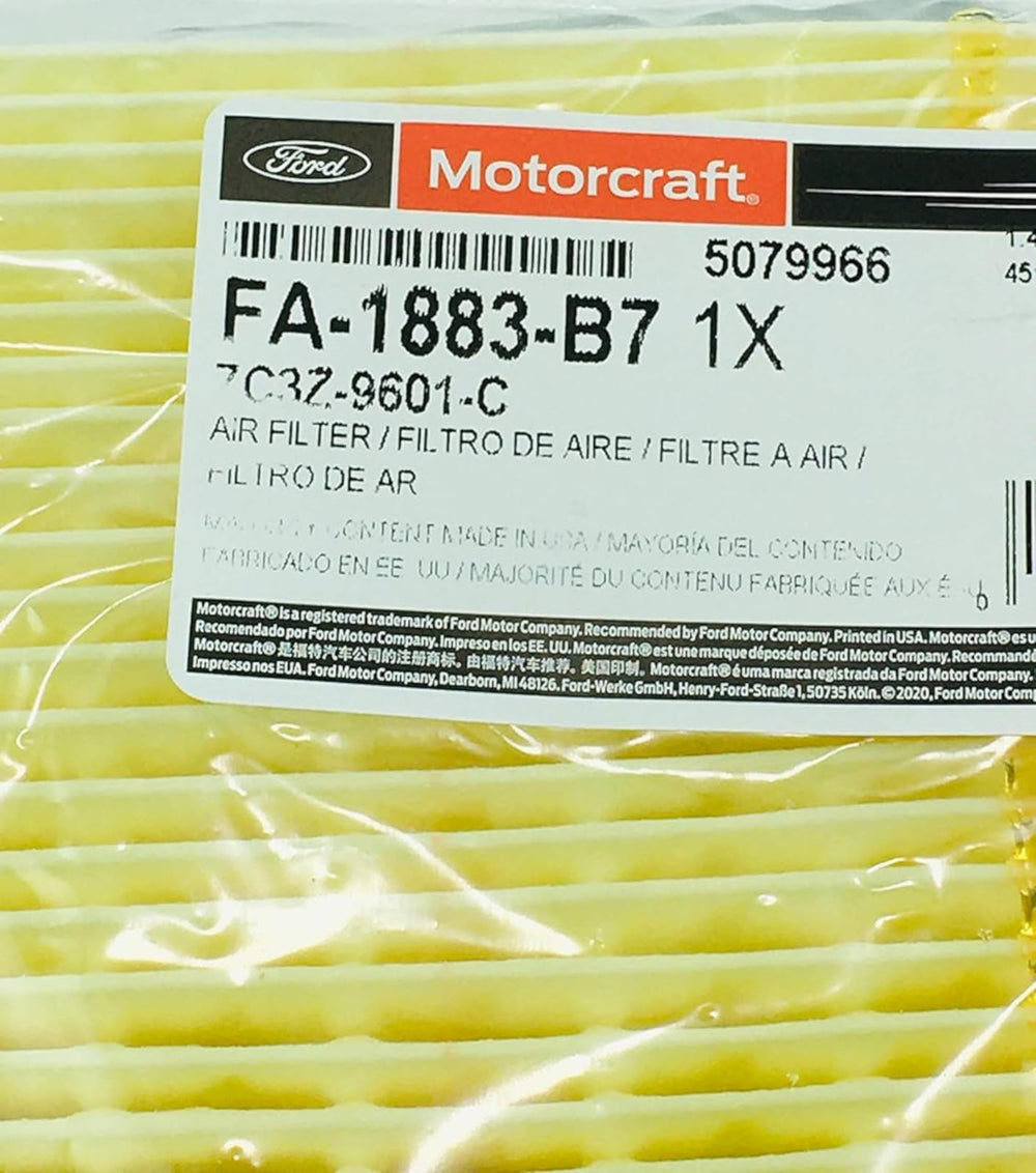 Motorcraft packaging and label with part number, confirms genuine OEM warranty