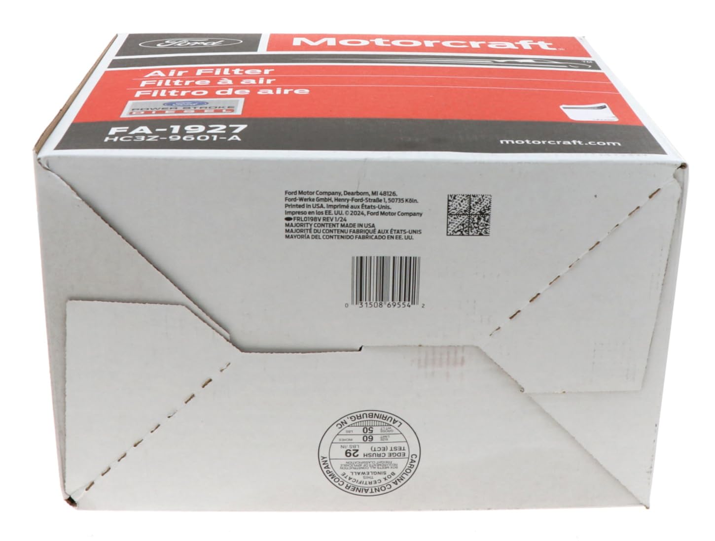 Motorcraft FA1927 in garage setting showing professional maintenance benefit
