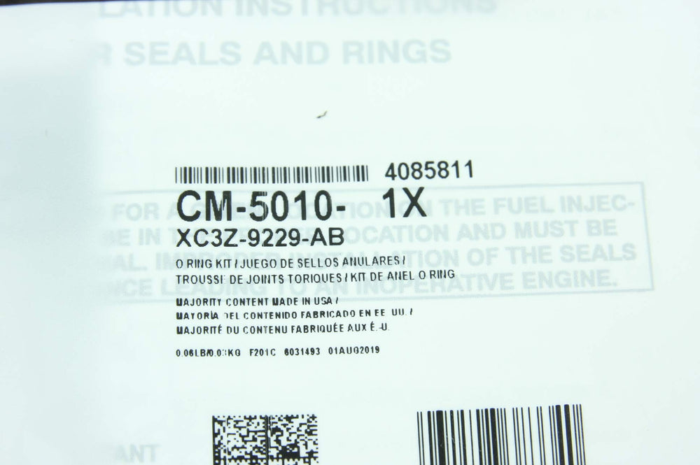 Motorcraft part label and number close-up confirming OEM compatibility benefit