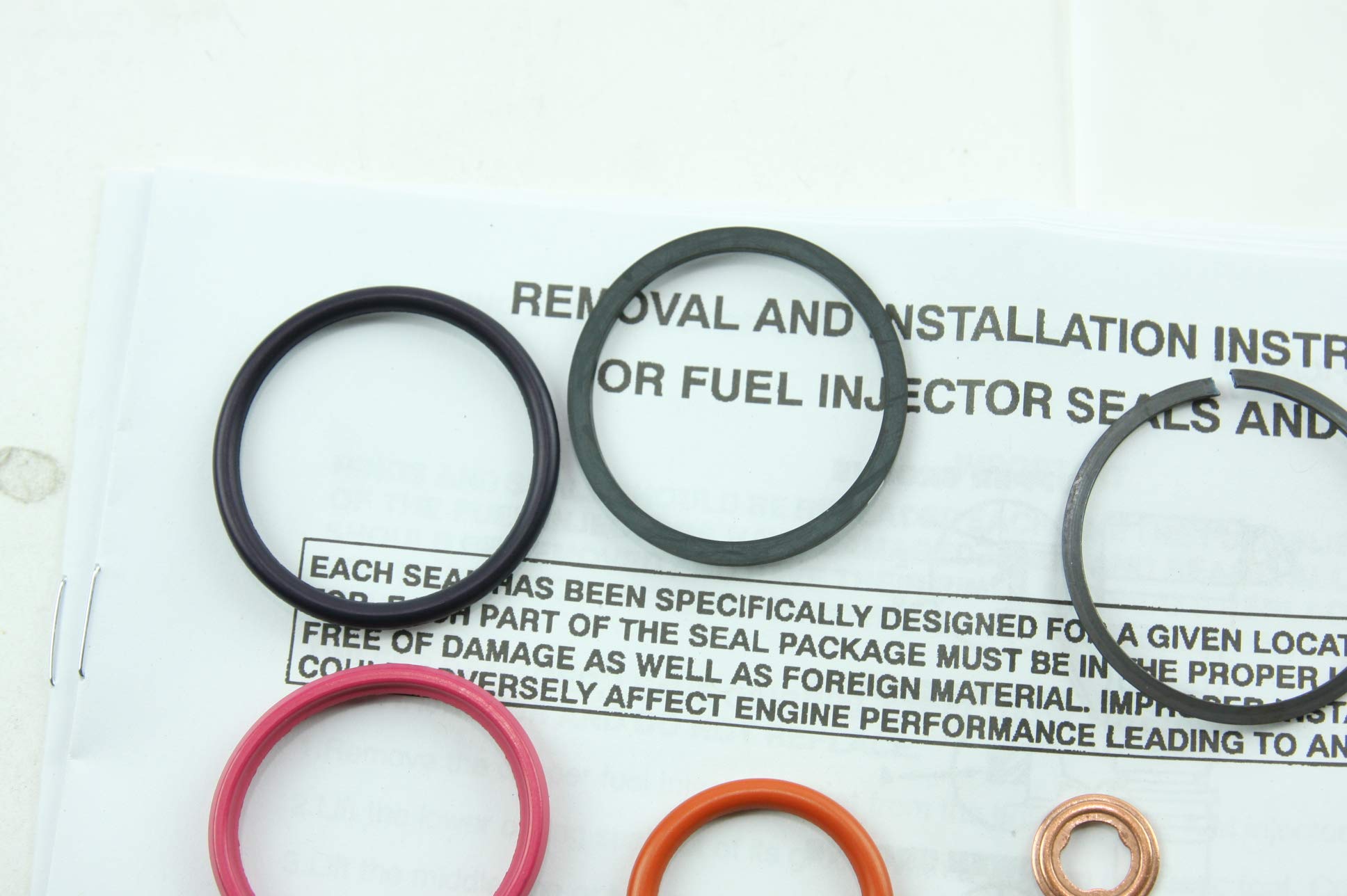 Motorcraft O-ring installed on injector illustrating reliable sealing during service