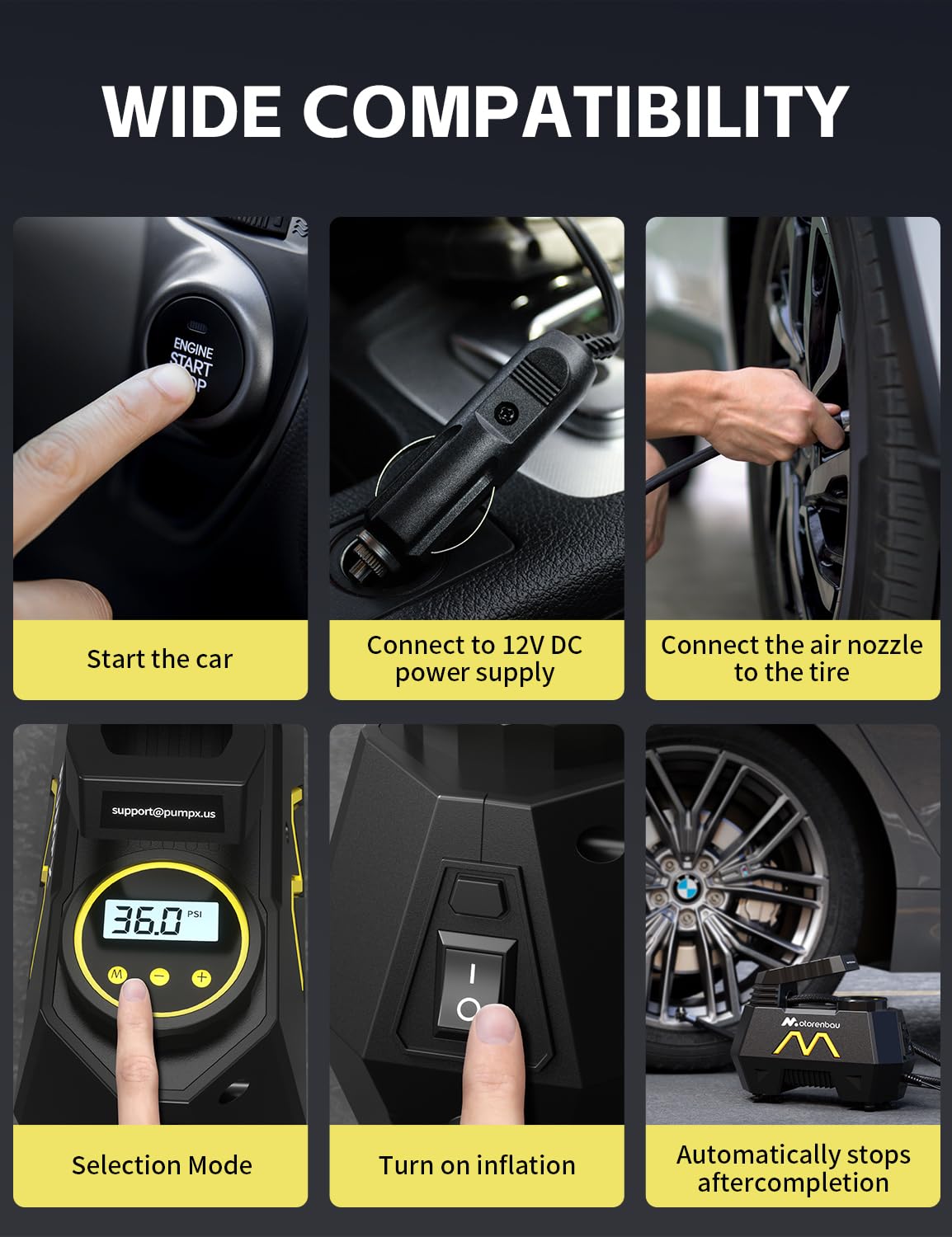 Motorenbau in glovebox demonstrating compact storage convenience