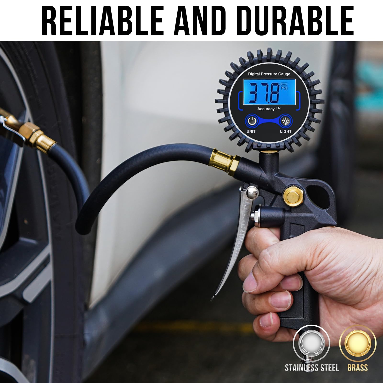 Motorenbau reinforced rubber hose detail preventing kinks and durable use