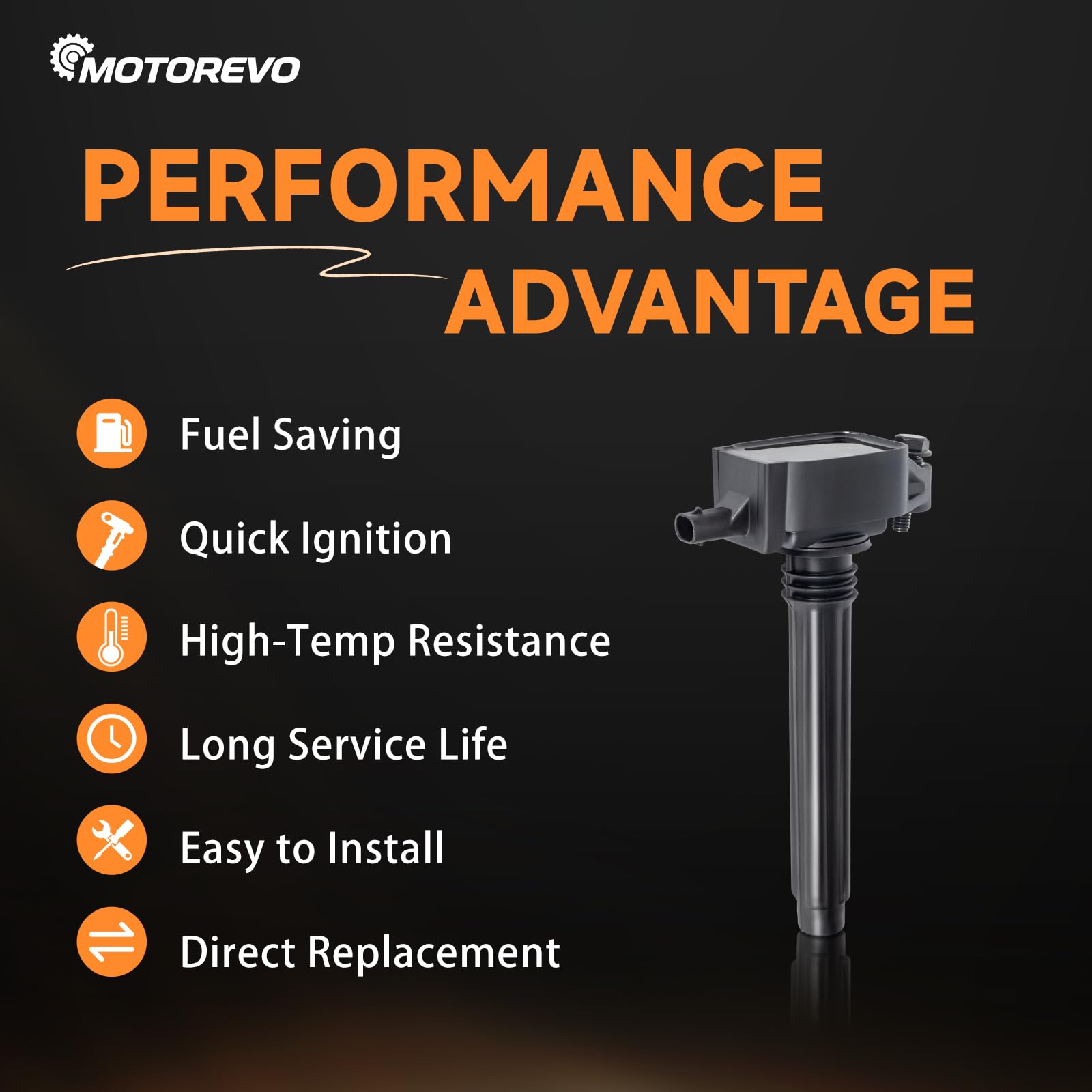 Motorevo label and part numbers clearly visible for easy verification