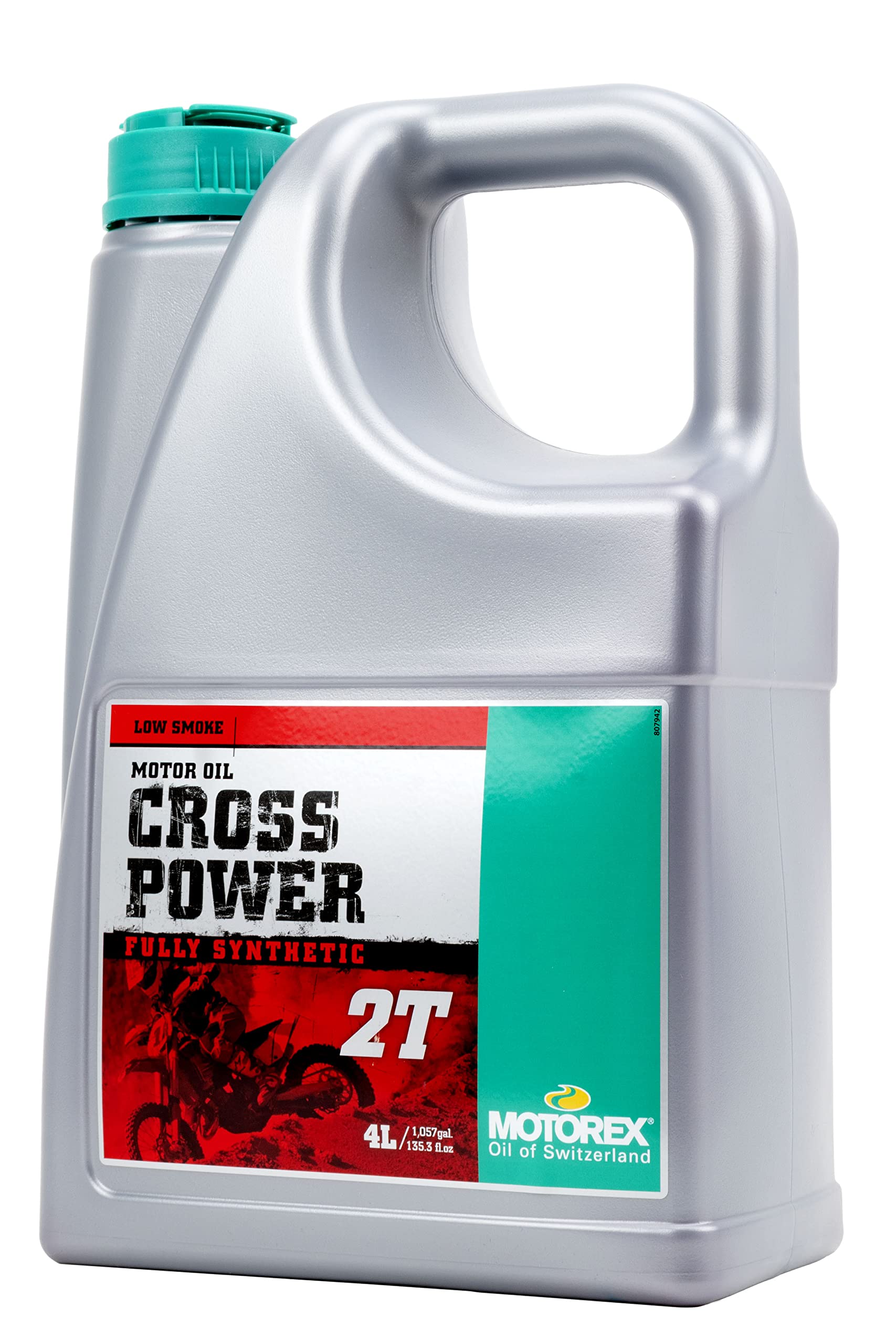 Motorex bottle next to common items showing 4-liter size and value