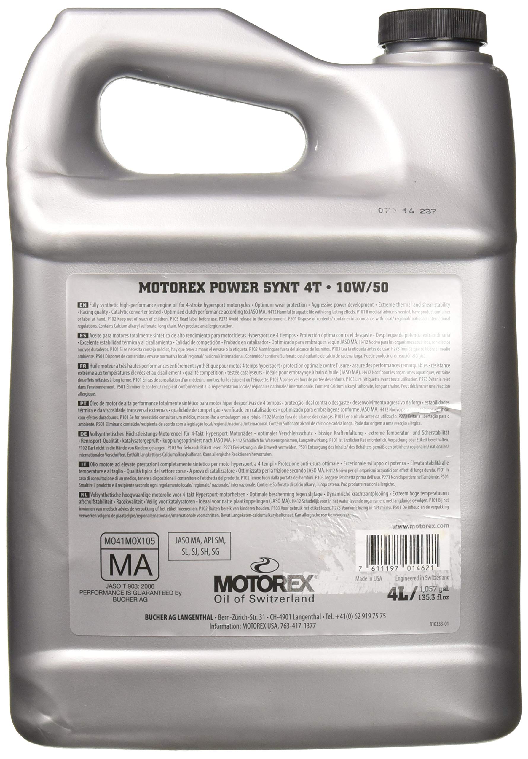 Motorex pouring close-up illustrating smooth flow and easy refilling benefit