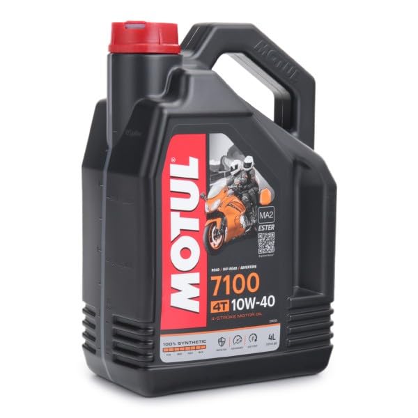 Motul 7100 4T ester-technology close-up highlighting protective film