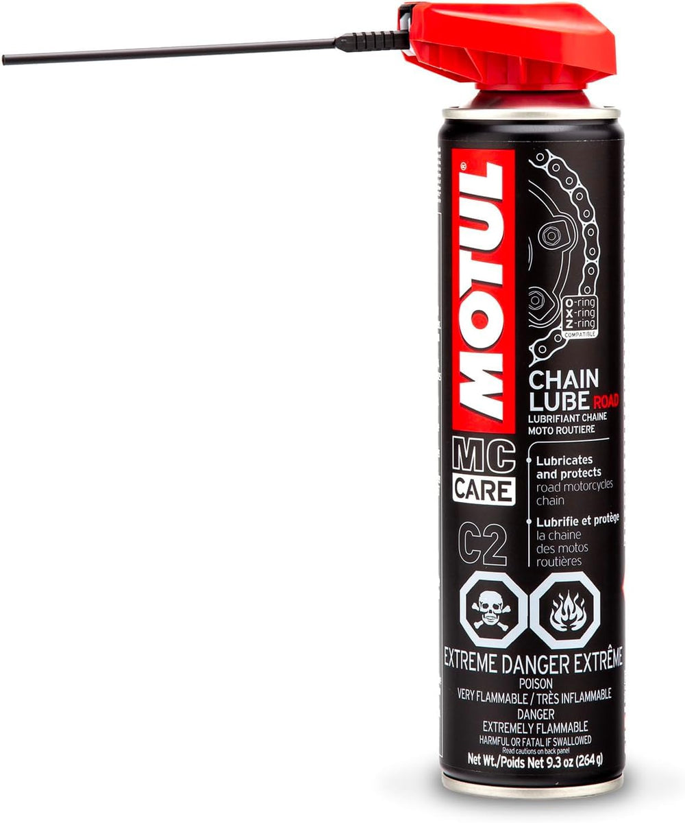 Motul C2 on a street sport bike in urban setting highlighting protection during daily rides