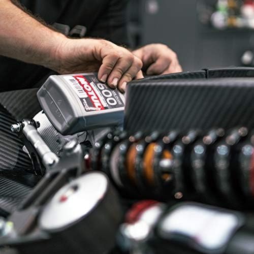 Motul bottle on a race pit cart conveying high-temperature reliability for track use