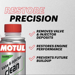 Motul being poured into a fuel tank demonstrating easy pour-and-drive maintenance