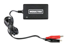 Moultrie charger front view showing LEDs for fast status checks