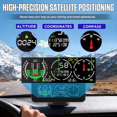 MR CARTOOL M60 inclinometer reading tilt and pitch to help avoid unsafe angles