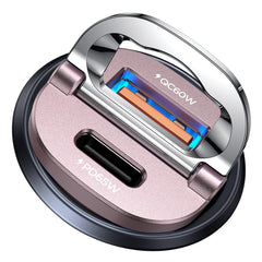 MRGLAS front view showing ports and compact size, fast charging convenience