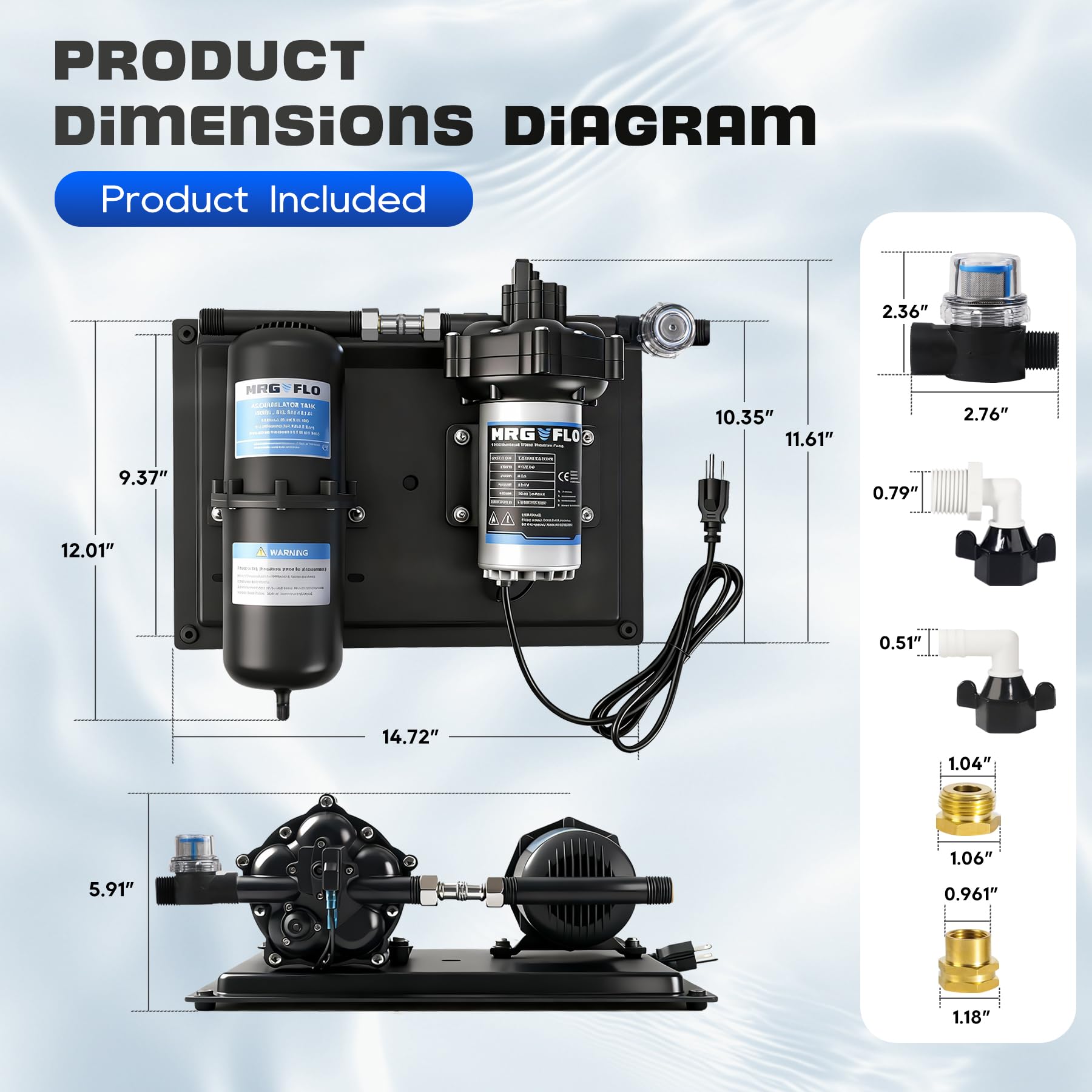 MRGVFLO shower demo showing consistent water flow and improved user comfort benefit