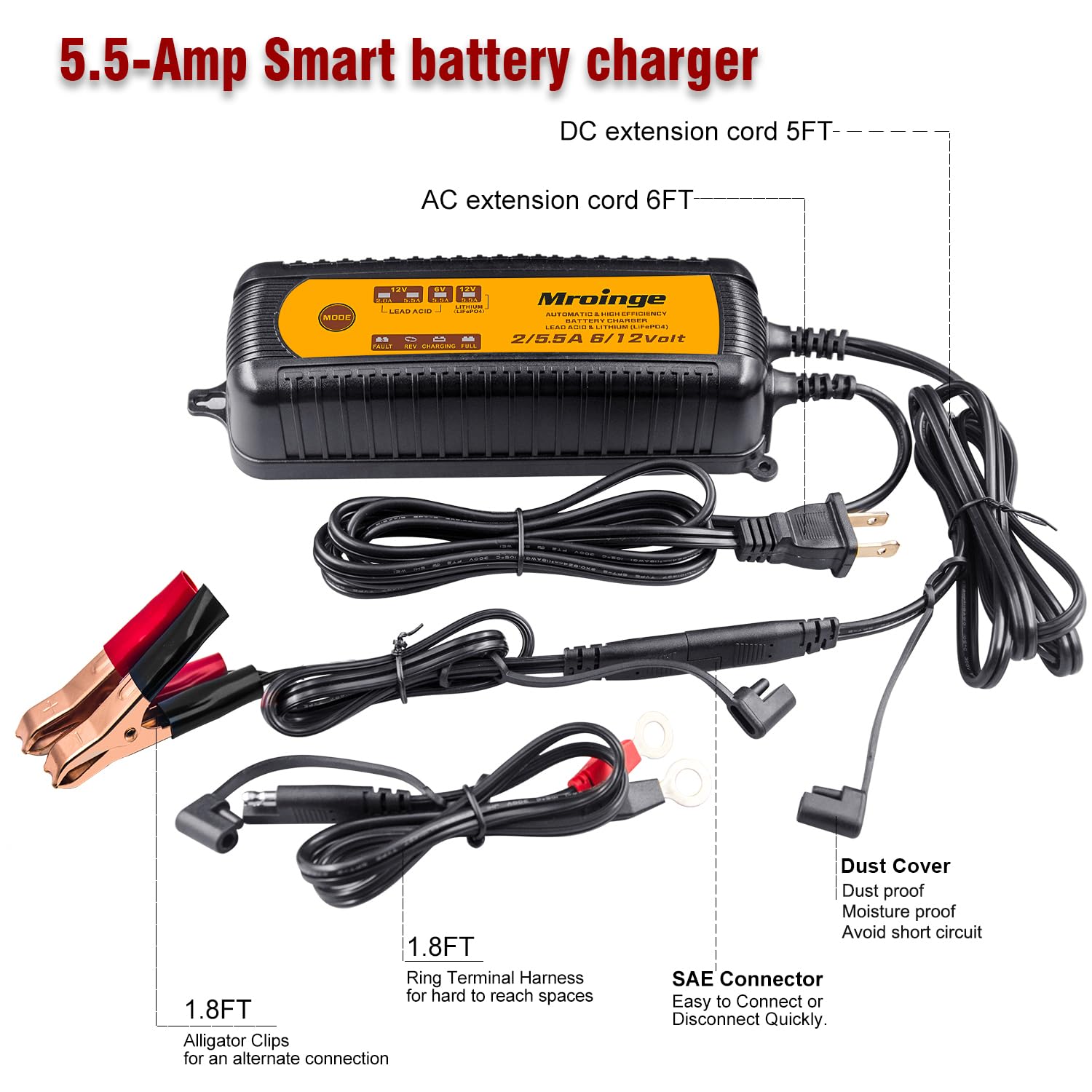 Mroinge charger scale comparison with hands showing compact portable size