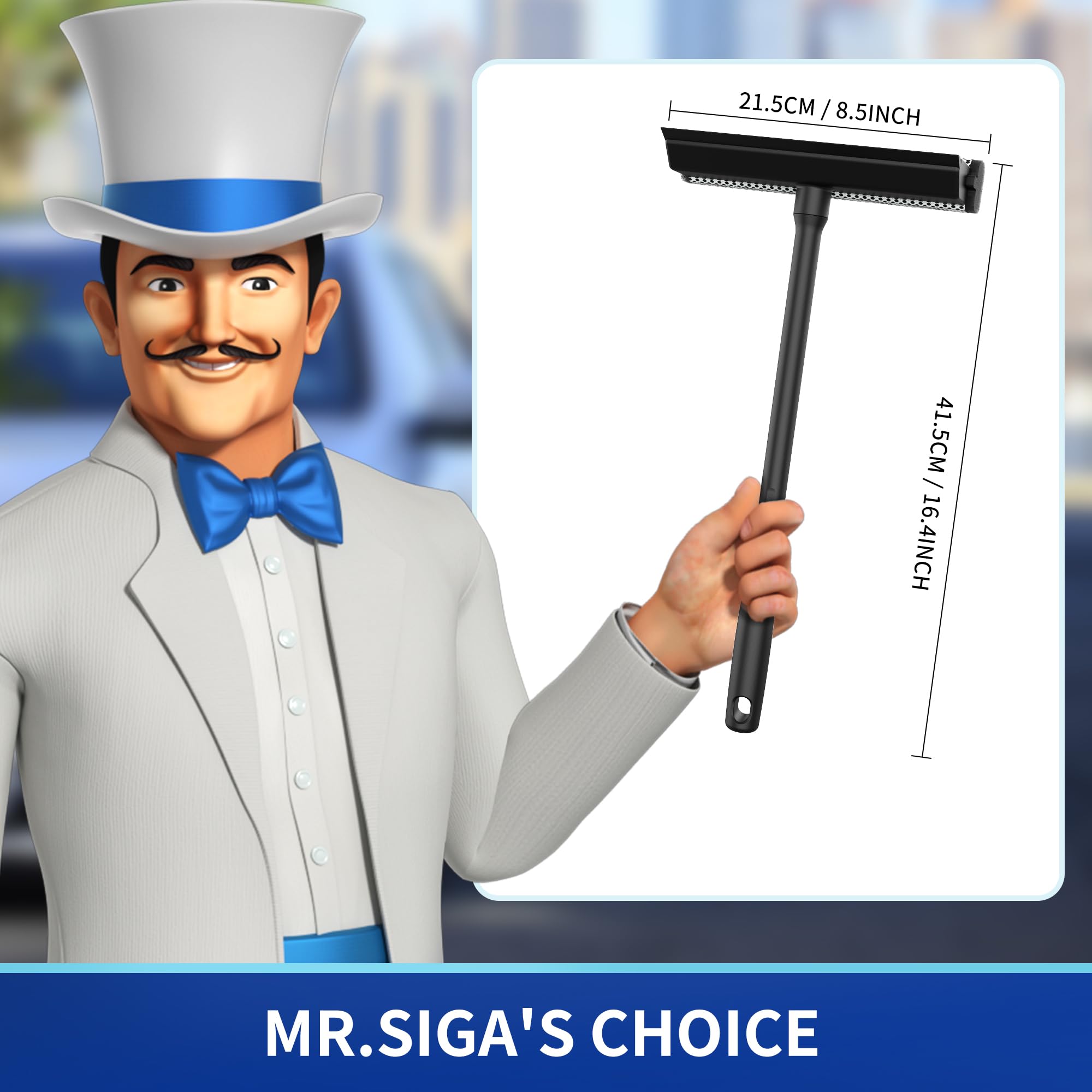 MR.SIGA close-up of netted sponge texture for effective grit-lifting and gentle cleaning
