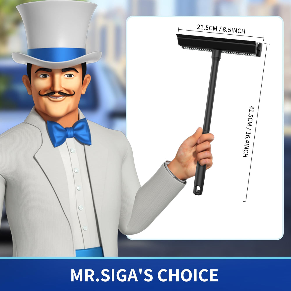 MR.SIGA close-up of netted sponge texture for effective grit-lifting and gentle cleaning