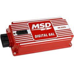 MSD 6425 front view showing compact red housing and mounting points for quick fit