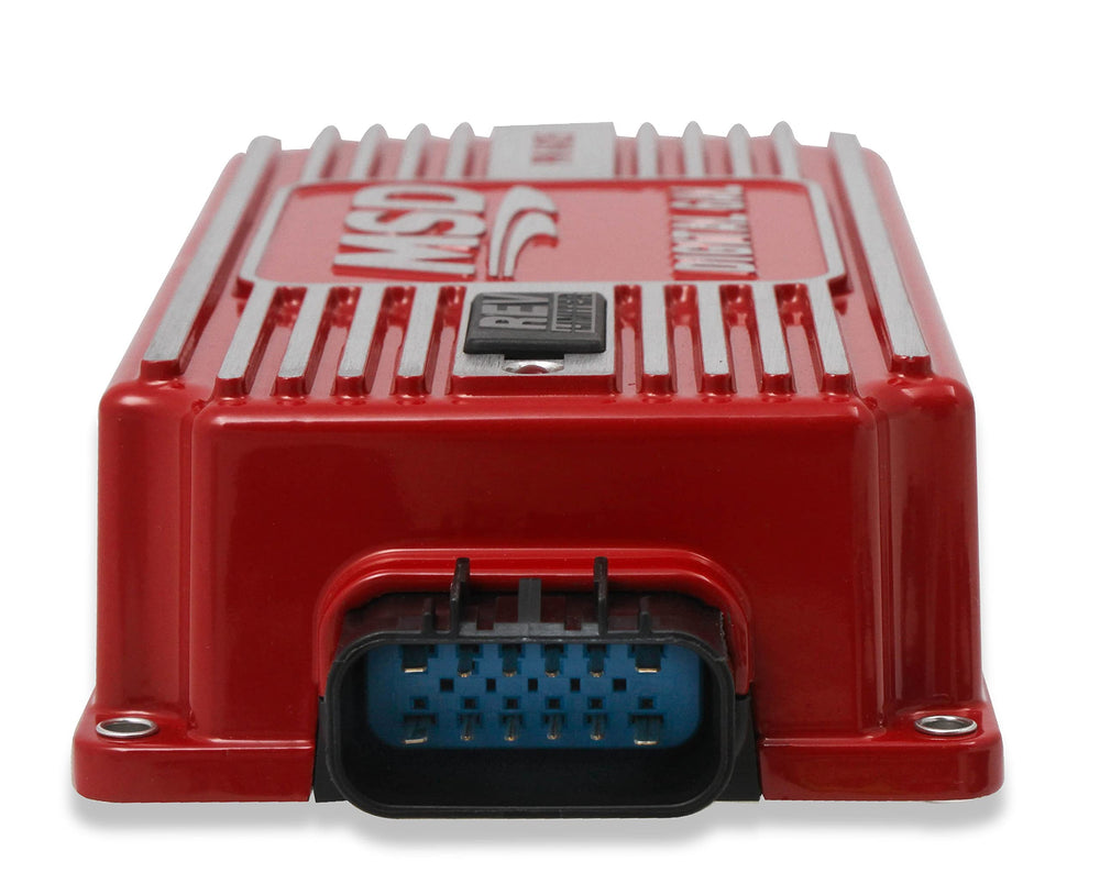 MSD 6425 rotary dials close-up showing rpm limit adjustment for precise cutoff
