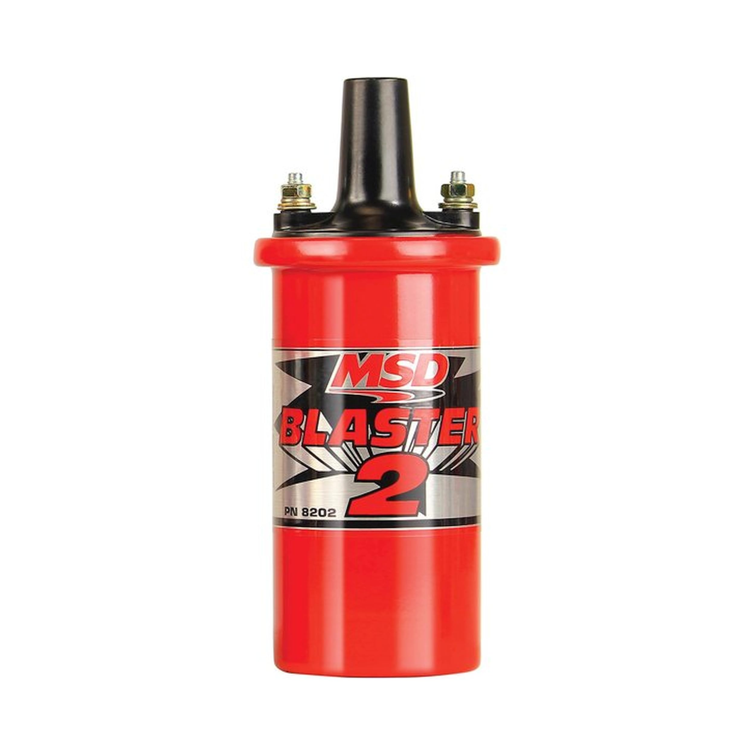 MSD 8202 front view showing compact red housing and mounting for easier upgrades